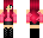 new minecraft pink girl skin