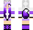 purple wolf girl