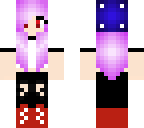 the purple hair girl