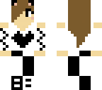 black and white cat girl 