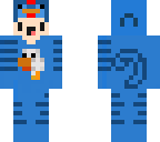 blue and white mini
