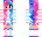 cute blue and pink and blue kitty 