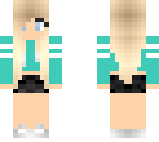 cyan hoodie girl