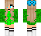 green and blue girl