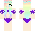 beach rainbow girl