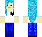 blue haired dab police female member 4 pixel arms