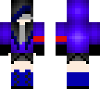 blue hoodie girl