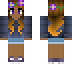 flower crown and gold tips