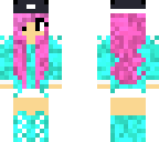 pink haired  girl