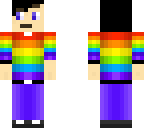 rainbow man with two faces