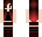red goth girl