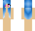 skin base blue hair