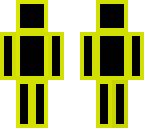 black with yellow outlines