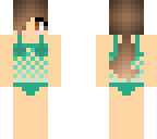 blue bathing suit girl