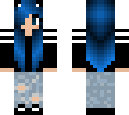 bluehaired girl