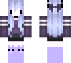 chibi purple kitty