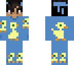 duck pj's blue
