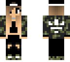 girl with military camo