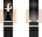 greyscale goth girl