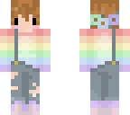 rainbow shirt chibi
