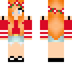 red flower girl