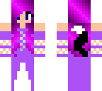wolf girl with pink and purple hair