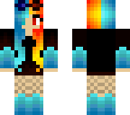 blue and red