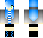 blue haired girl