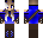 blue warrior girl