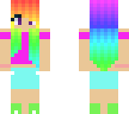 cute rainbow girl