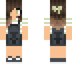 overalls and short hair