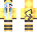 pika girl blue hair 