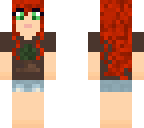 red hair nature girl