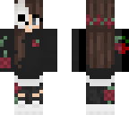 rose skull girl