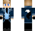 blue trench coat