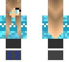 blue winter girl