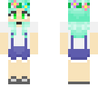 cute flower crown girl overall version