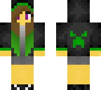 green hoodie