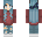 -blue curly hair-