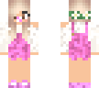 baby girl with pink overall\'s