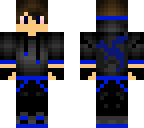 blue headphones