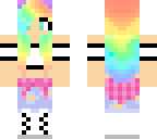 cute rainbow teen girl edit