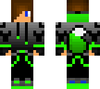 green boy with green fox