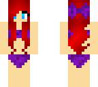 swim suit red head