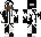 black and white