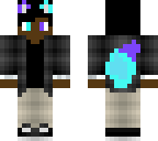 blue and purple fox boy