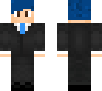 blue hair tux