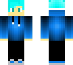 normal boy blue hair and eyes
