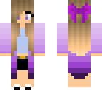 purple fade girl