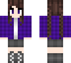 purple flannel braids